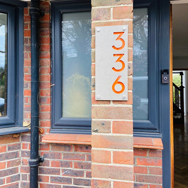 Concrete Address Plaque - Signs