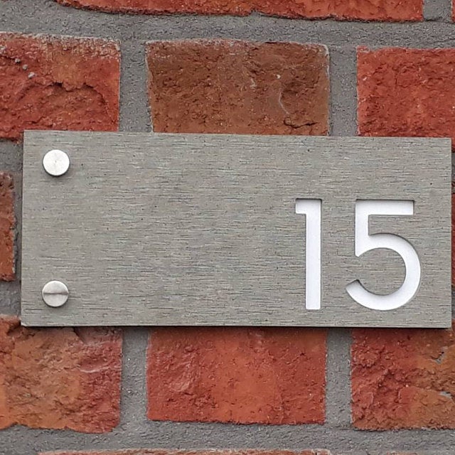 Concrete Address Plaque - Signs