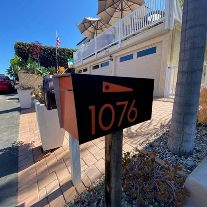 Modern Post Mounted Mailbox  - Contemporary Post Mounted Mailbox Type 4