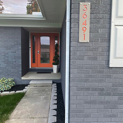 Concrete Address Plaque - Signs