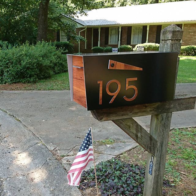 Modern Post Mounted Mailbox  - Contemporary Post Mounted Mailbox Type 4