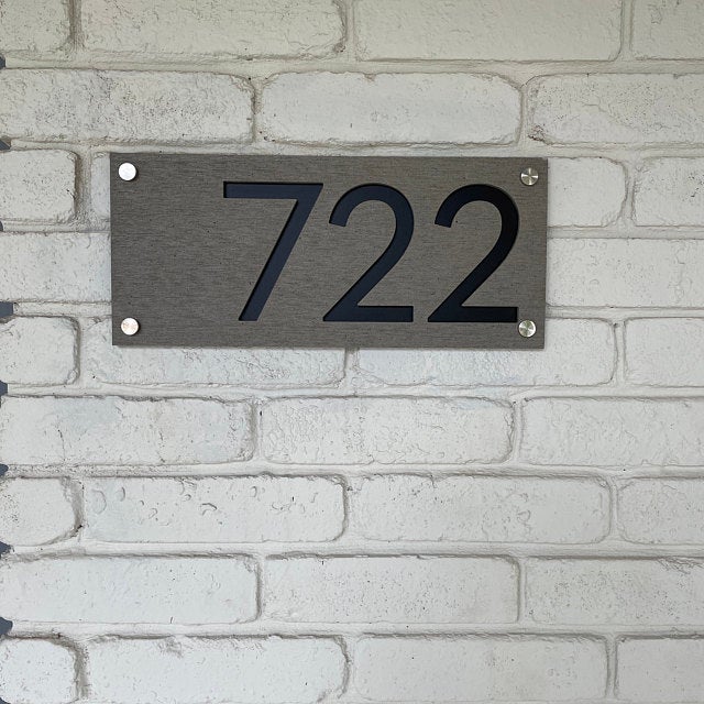 Concrete Address Plaque - Signs
