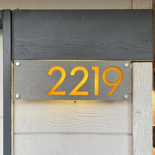 Concrete Address Plaque - Signs