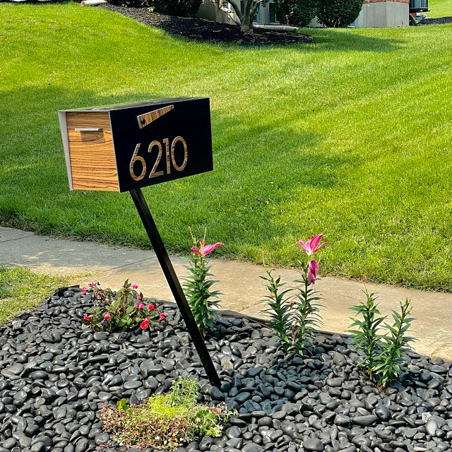 Modern Post Mounted Mailbox  - Contemporary Post Mounted Mailbox Type 4