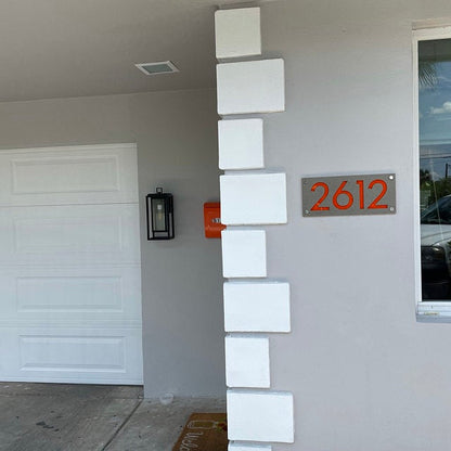 Concrete Address Plaque - Signs