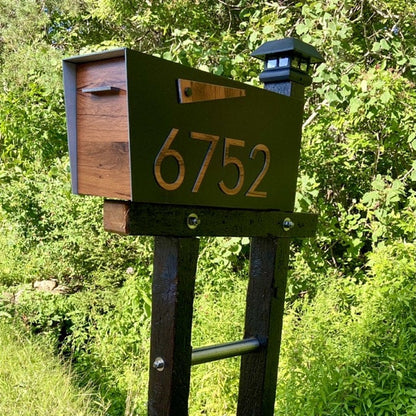 Modern Post Mounted Mailbox  - Contemporary Post Mounted Mailbox Type 4