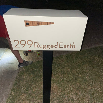 Modern Post Mounted Mailbox  - Contemporary Post Mounted Mailbox Type 4