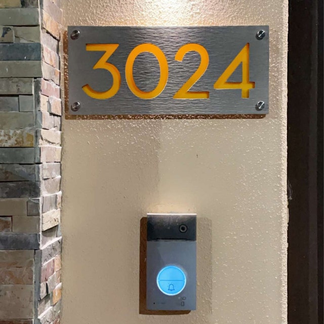Concrete Address Plaque - Signs