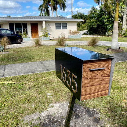 Modern Post Mounted Mailbox  - Contemporary Post Mounted Mailbox Type 4