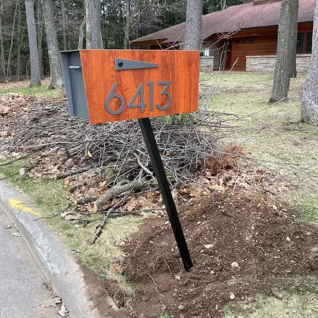 Modern Post Mounted Mailbox  - Contemporary Post Mounted Mailbox Type 4