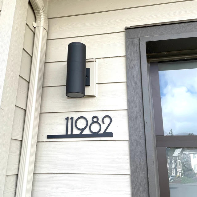 Underline House Numbers - LED Sign ( Font Options )