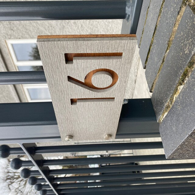 Concrete Address Plaque - Signs
