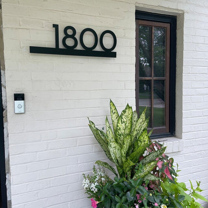 Underline House Numbers - LED Signs with Name / Address