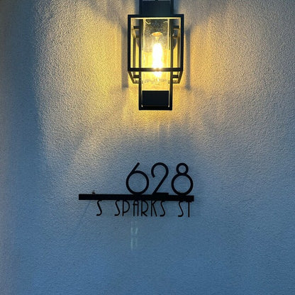 Underline House Numbers - LED Sign ( Font Options )