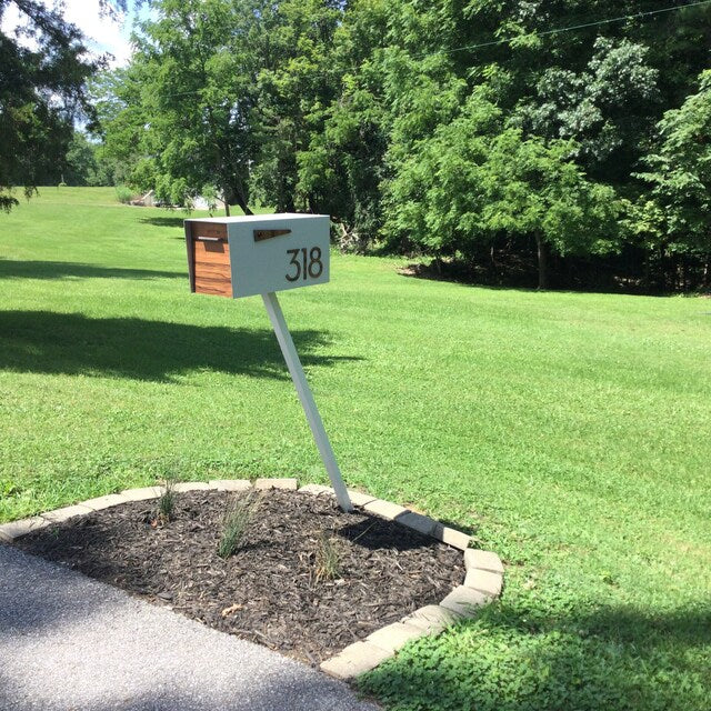 Modern Post Mounted Mailbox  - Contemporary Post Mounted Mailbox Type 4