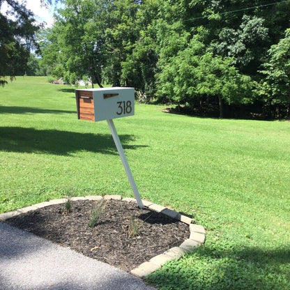 Modern Post Mounted Mailbox  - Contemporary Post Mounted Mailbox Type 4