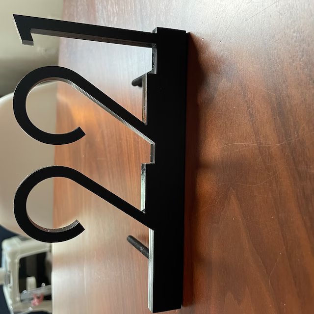 Underline House Numbers - LED Sign ( Font Options )