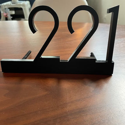 Underline House Numbers - LED Sign ( Font Options )