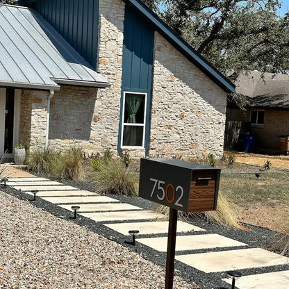 Modern Post Mounted Mailbox  - Contemporary Post Mounted Mailbox Type 4