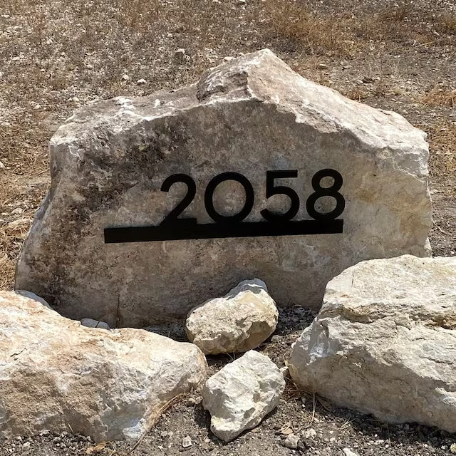 Underline House Numbers - LED Signs with Name / Address