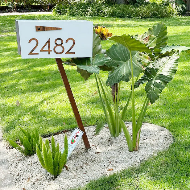 Modern Post Mounted Mailbox  - Contemporary Post Mounted Mailbox Type 4