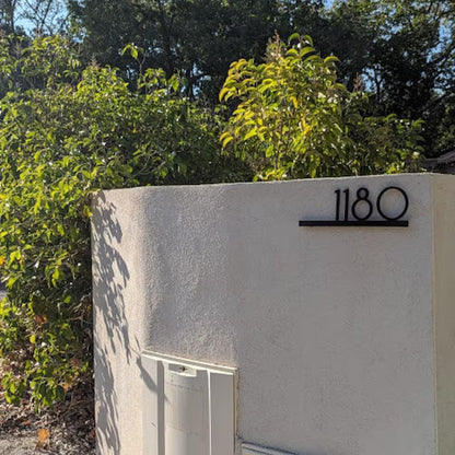 Underline House Numbers - LED Sign ( Font Options )