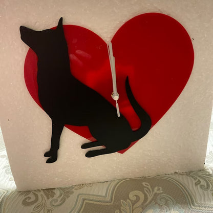 Dog Breed Silhouette Wall Clocks