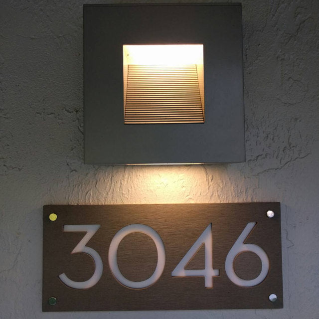 Concrete Address Plaque - Signs