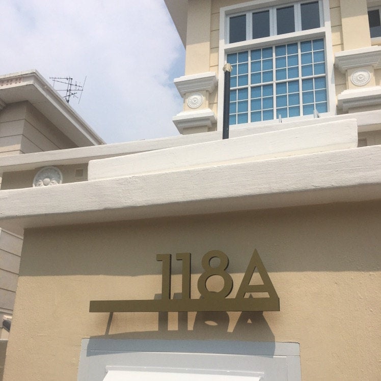 Underline House Numbers - LED Signs with Name / Address