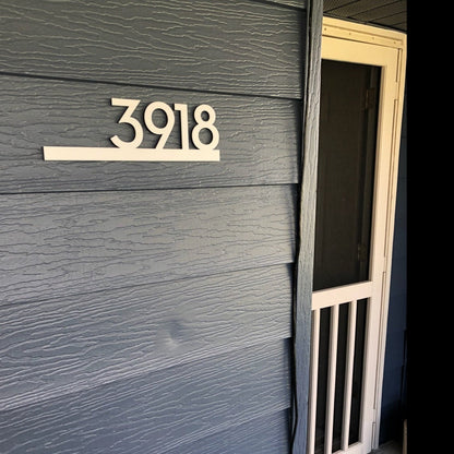 Underline House Numbers - LED Signs with Name / Address