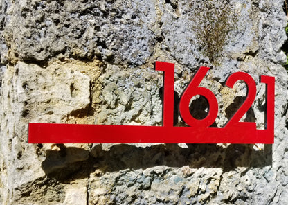 Underline House Numbers - LED Signs with Name / Address
