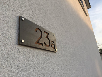 Concrete Address Plaque - Signs
