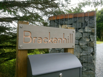 Concrete Address Plaque - Signs
