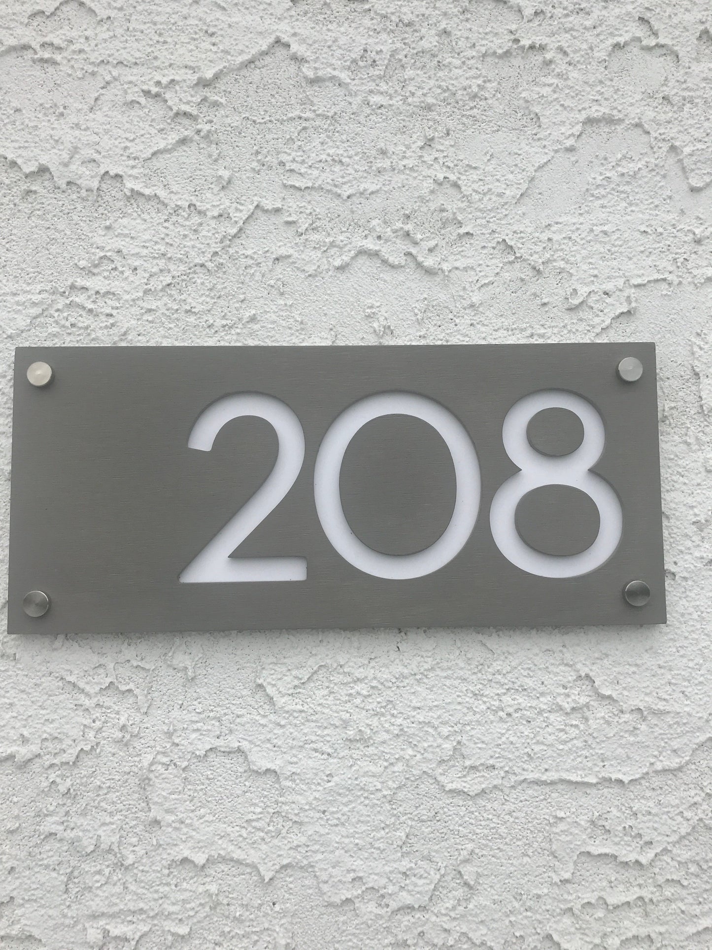 Concrete Address Plaque - Signs
