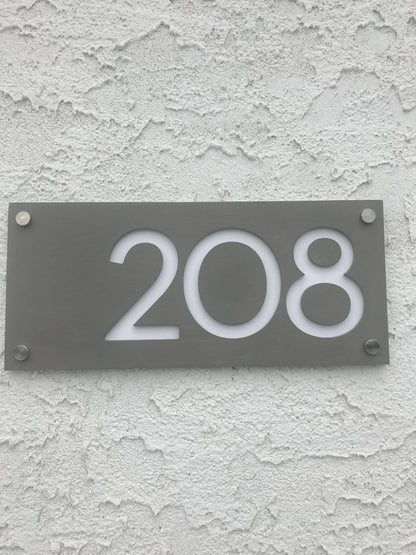 Concrete Address Plaque - Signs