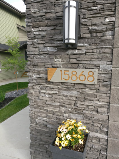 Concrete Address Plaque - Signs