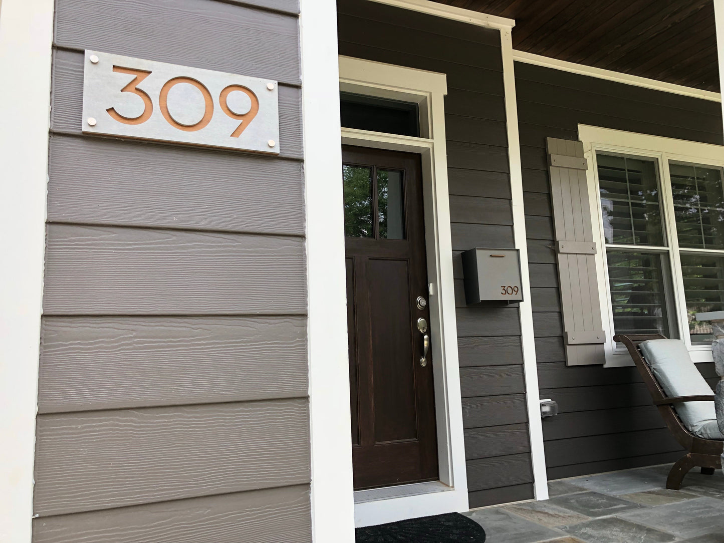Concrete Address Plaque - Signs
