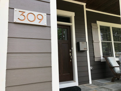 Concrete Address Plaque - Signs