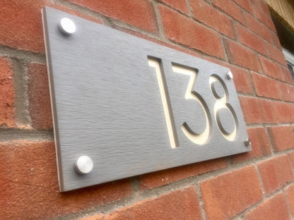 Concrete Address Plaque - Signs