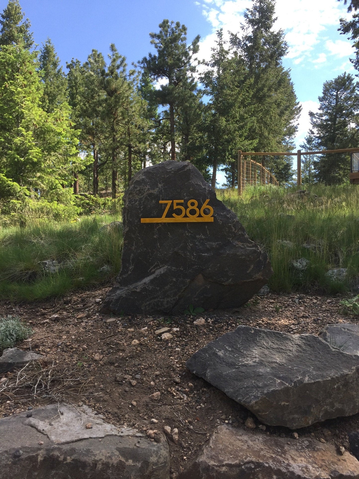 Underline House Numbers - LED Signs with Name / Address
