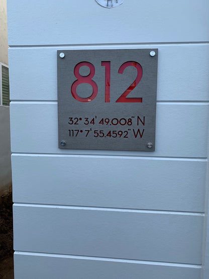 Concrete Address Plaque - Signs