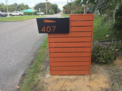 Modern Post Mounted Mailbox  - Contemporary Post Mounted Mailbox Type 4