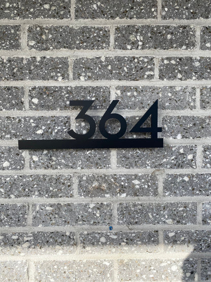 Underline House Numbers - LED Signs with Name / Address