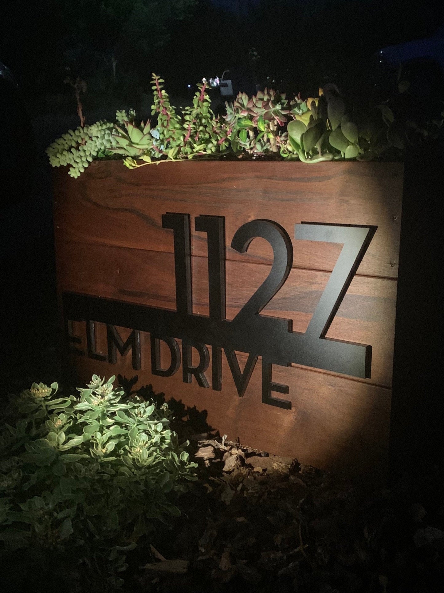 Underline House Numbers - LED Signs with Name / Address