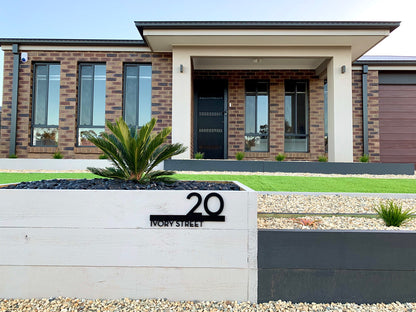 Underline House Numbers - LED Signs with Name / Address