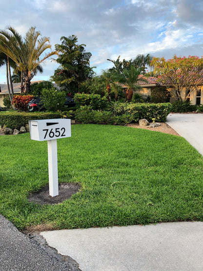 Modern Post Mounted Mailbox  - Contemporary Post Mounted Mailbox Type 4