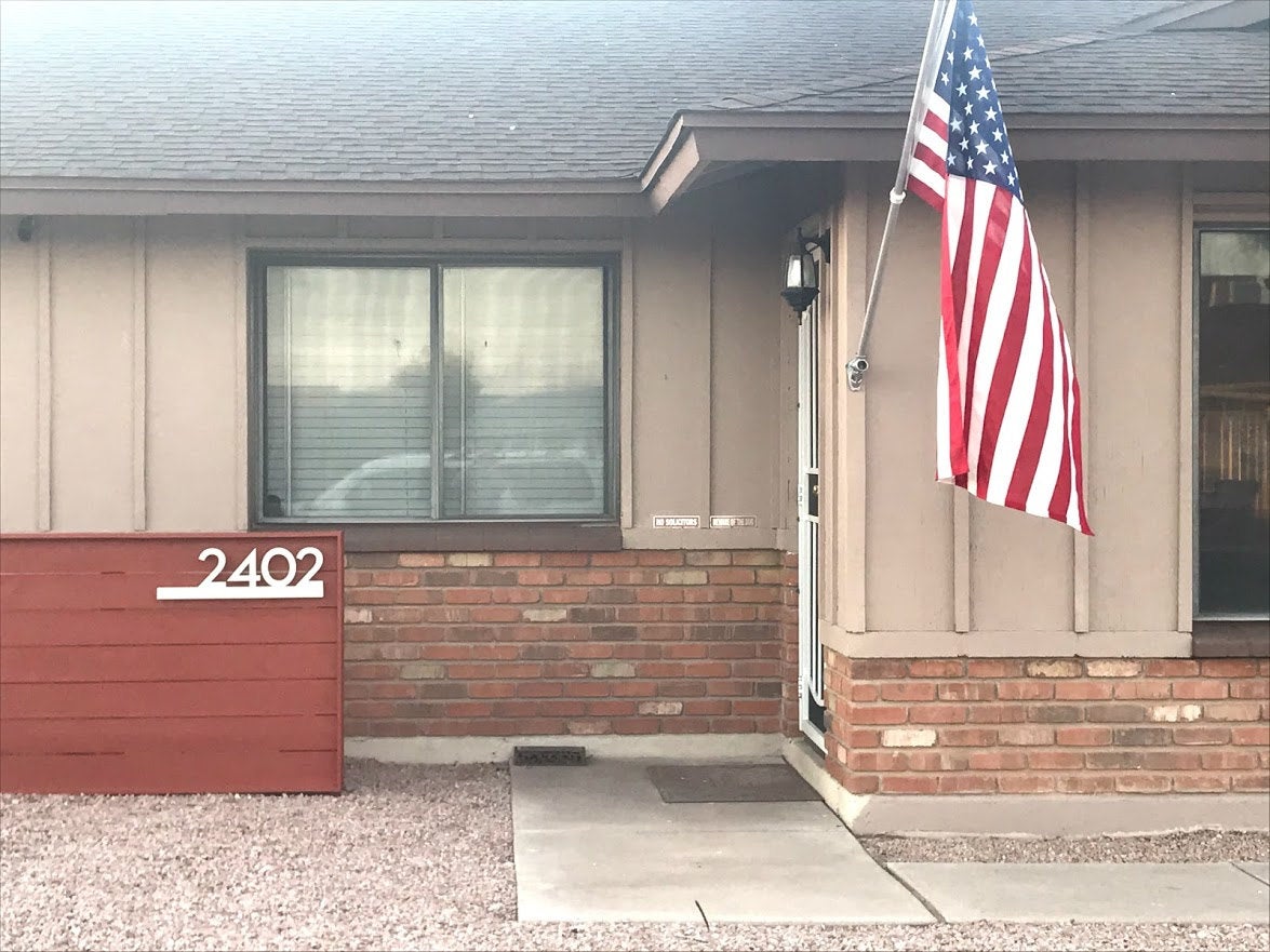 Underline House Numbers - LED Signs with Name / Address