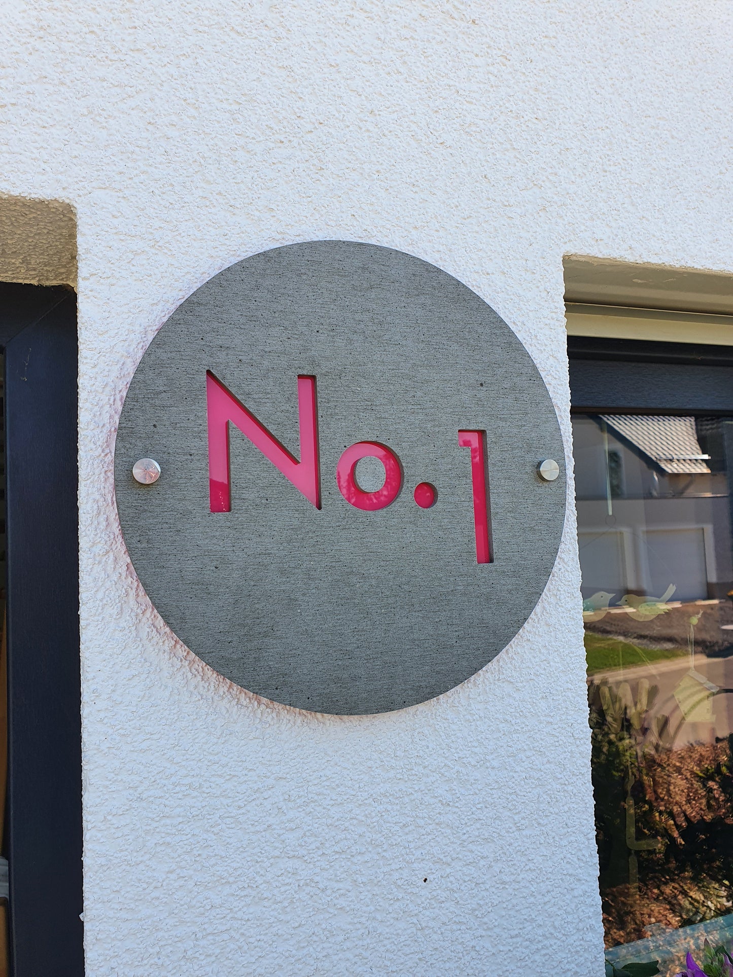 Concrete Address Plaque - Signs