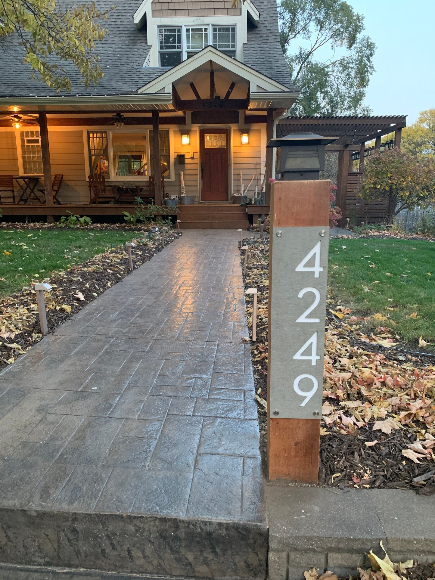 Concrete Address Plaque - Signs