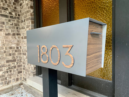 Modern Post Mounted Mailbox  - Contemporary Post Mounted Mailbox Type 4
